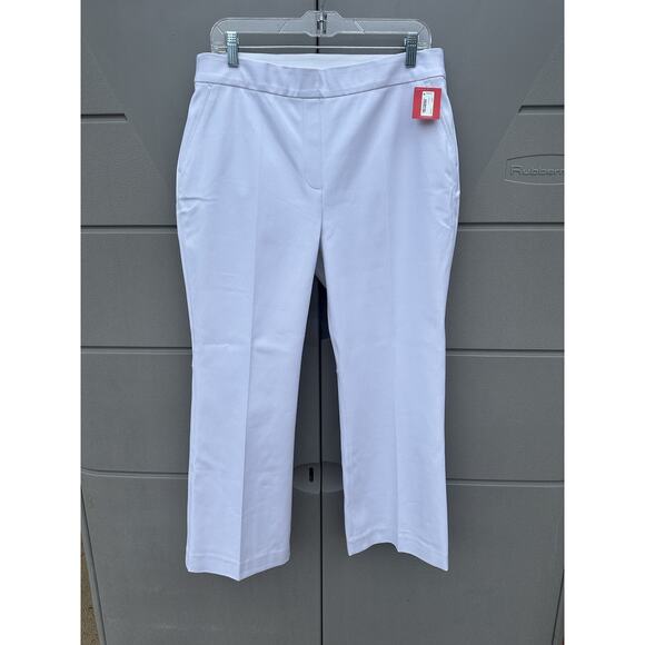 Spanx The Perfect Pant Slim Straight Pull On White Stretch Size M Travel CLASSIC - Picture 8 of 16